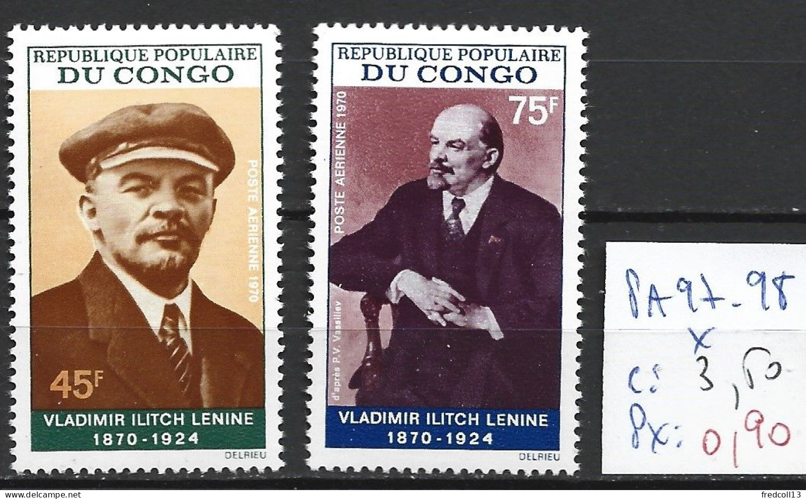 CONGO PA 97-98 * Côte 3.50 € - Lénine