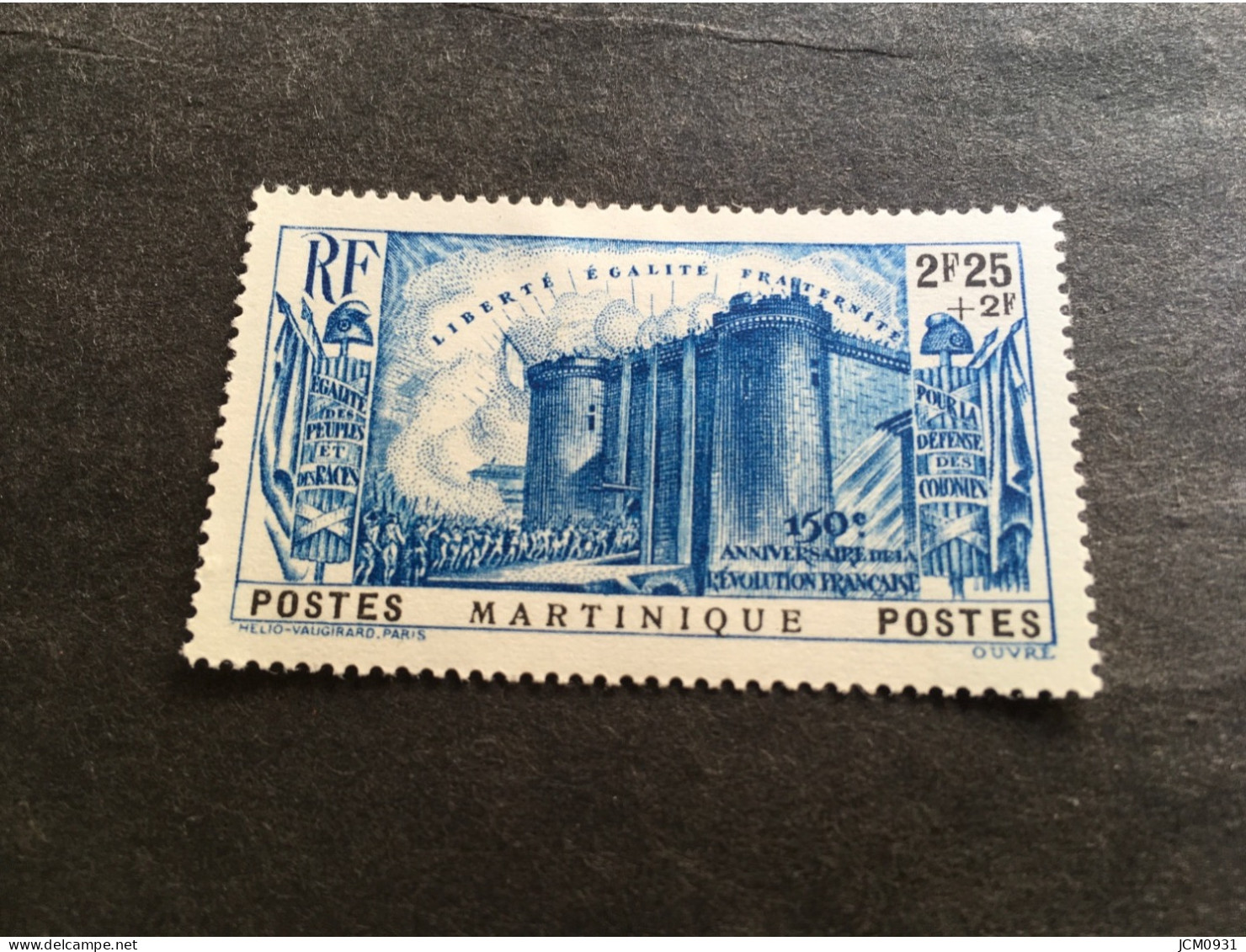 Grande Série 150é Anniversaire - Martinique N° 174 * MH - C. 16,00 E. - 1939 150e Anniversaire De La Révolution Française