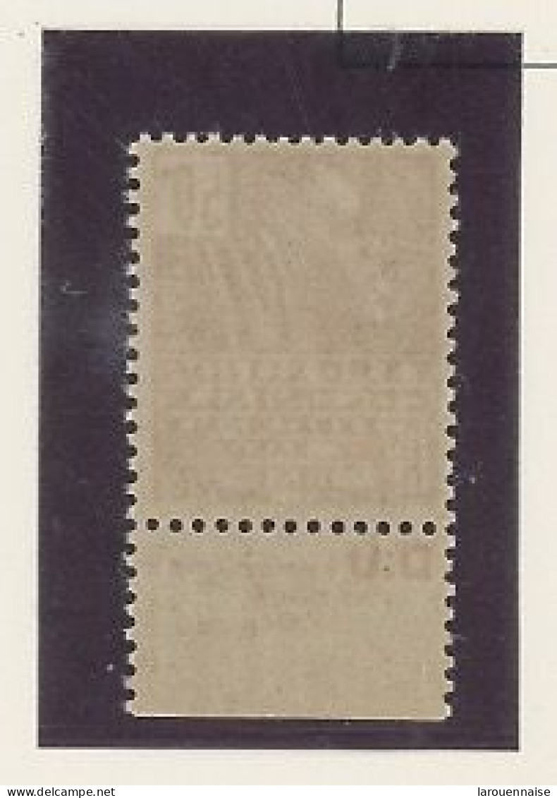 BANDE PUB -N°272  TYPE II - N**  -PUB D.U ( Renseigne Le Chef D'affaires ) - MAURY N°166 - Unused Stamps