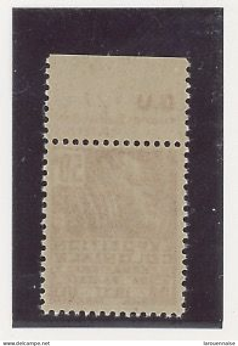 BANDE PUB -N°272  TYPE II - N**  -PUB D.U  - MAURY N°166 - Unused Stamps