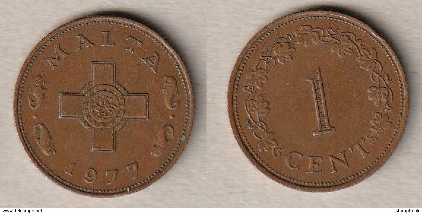 00627) Malta, 1 Cent 1977 - Malta