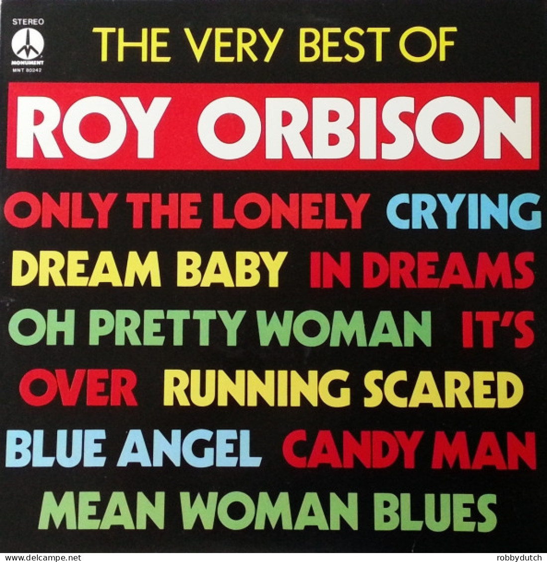 * LP *  ROY ORBISON - THE VERY BEST OF ROY ORBISON (Europe 1967 VG) - Disco & Pop