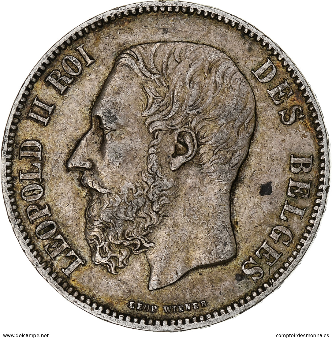 Monnaie, Belgique, Leopold II, 5 Francs, 5 Frank, 1868, TB+, Argent, KM:24 - 5 Frank