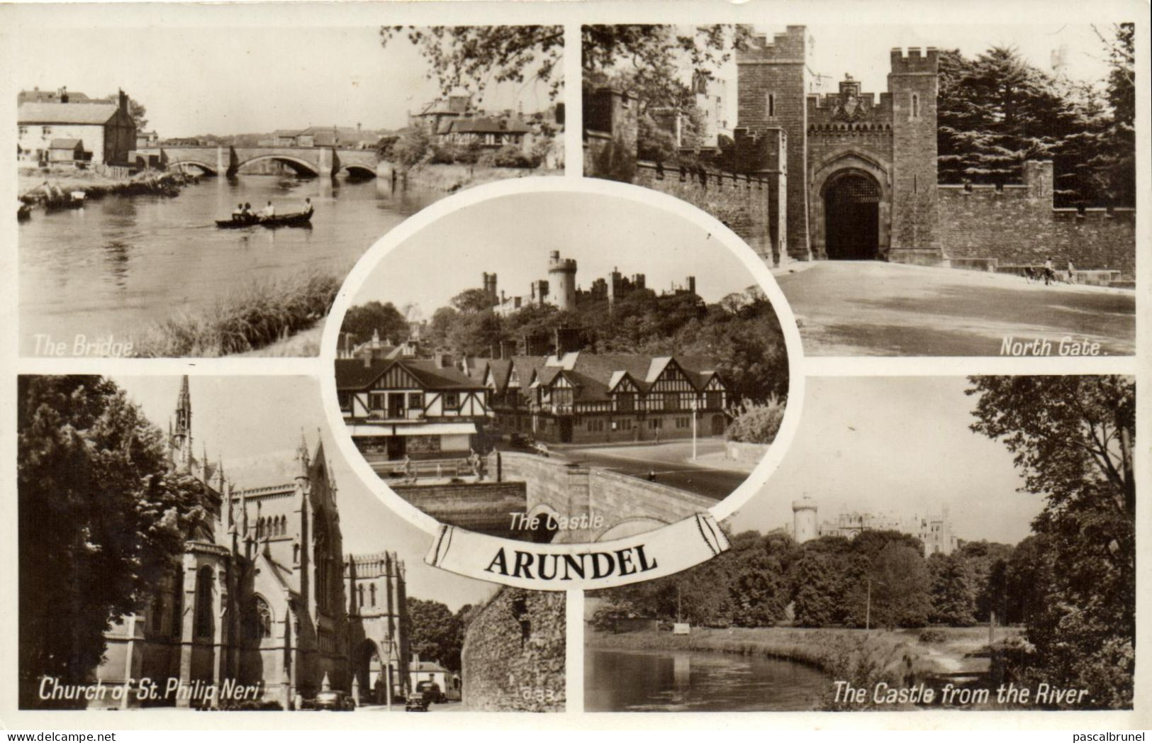 ARUNDEL - CHURCH ST. PHILIP NERI - THE CASTLE FROM THE RIVER - NORTH GATE - THE BRIDGE - Arundel