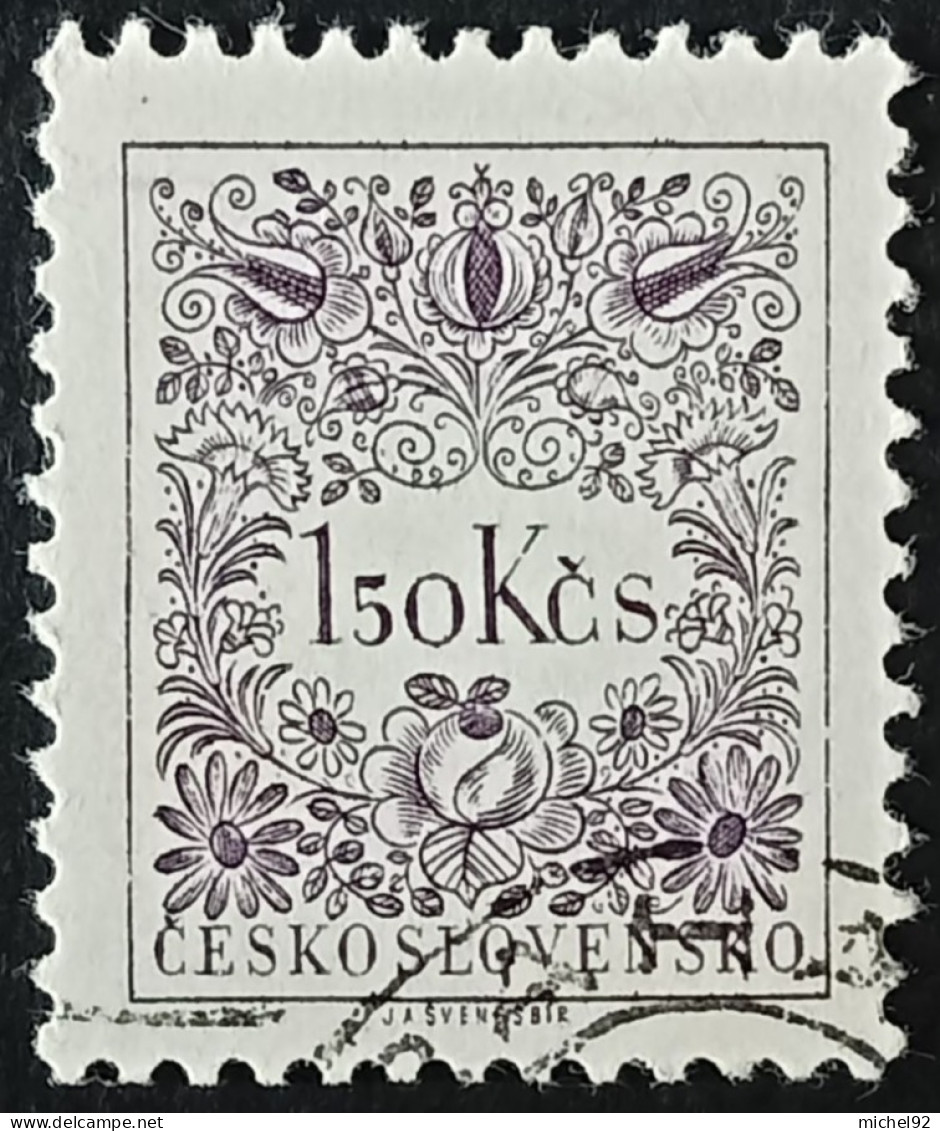 Tchécoslovaquie Taxe 1954 - YT N°87 - Oblitéré - Timbres-taxe