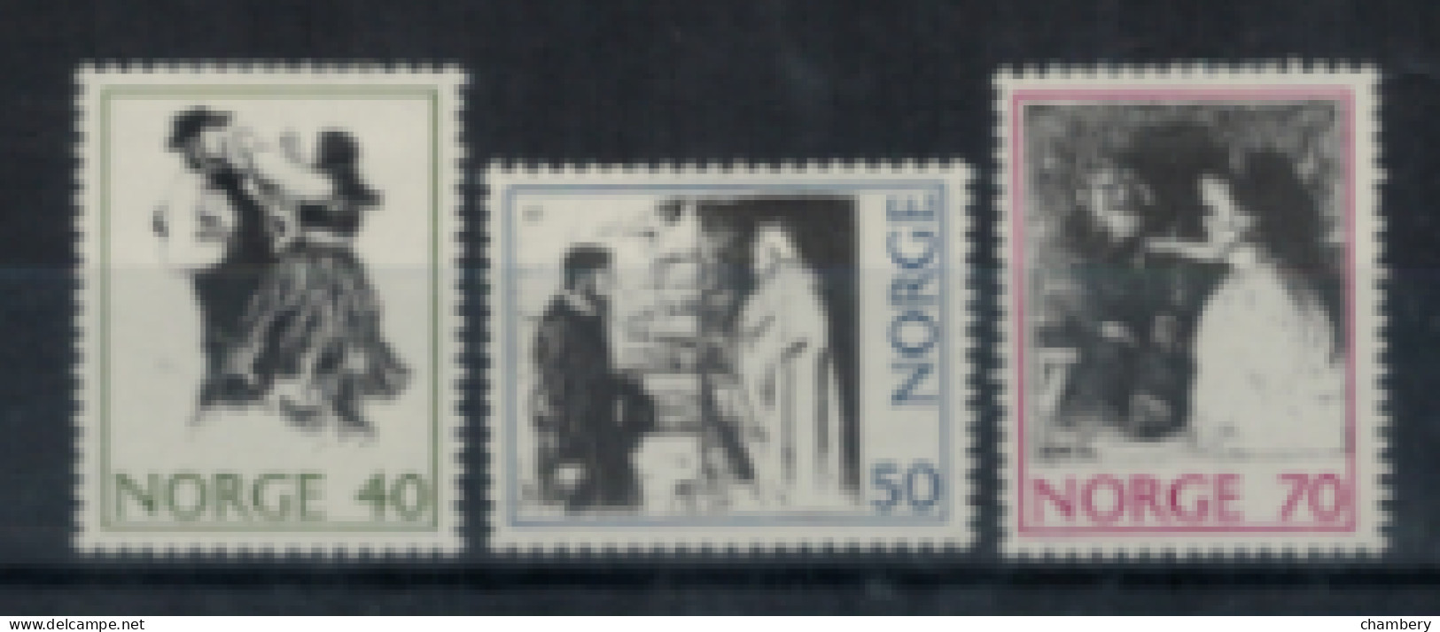 Norvège - "Dessins D'Erik Wareuskiedt" - Série Neuve 1* N° 586 à 588 De 1971 - Unused Stamps