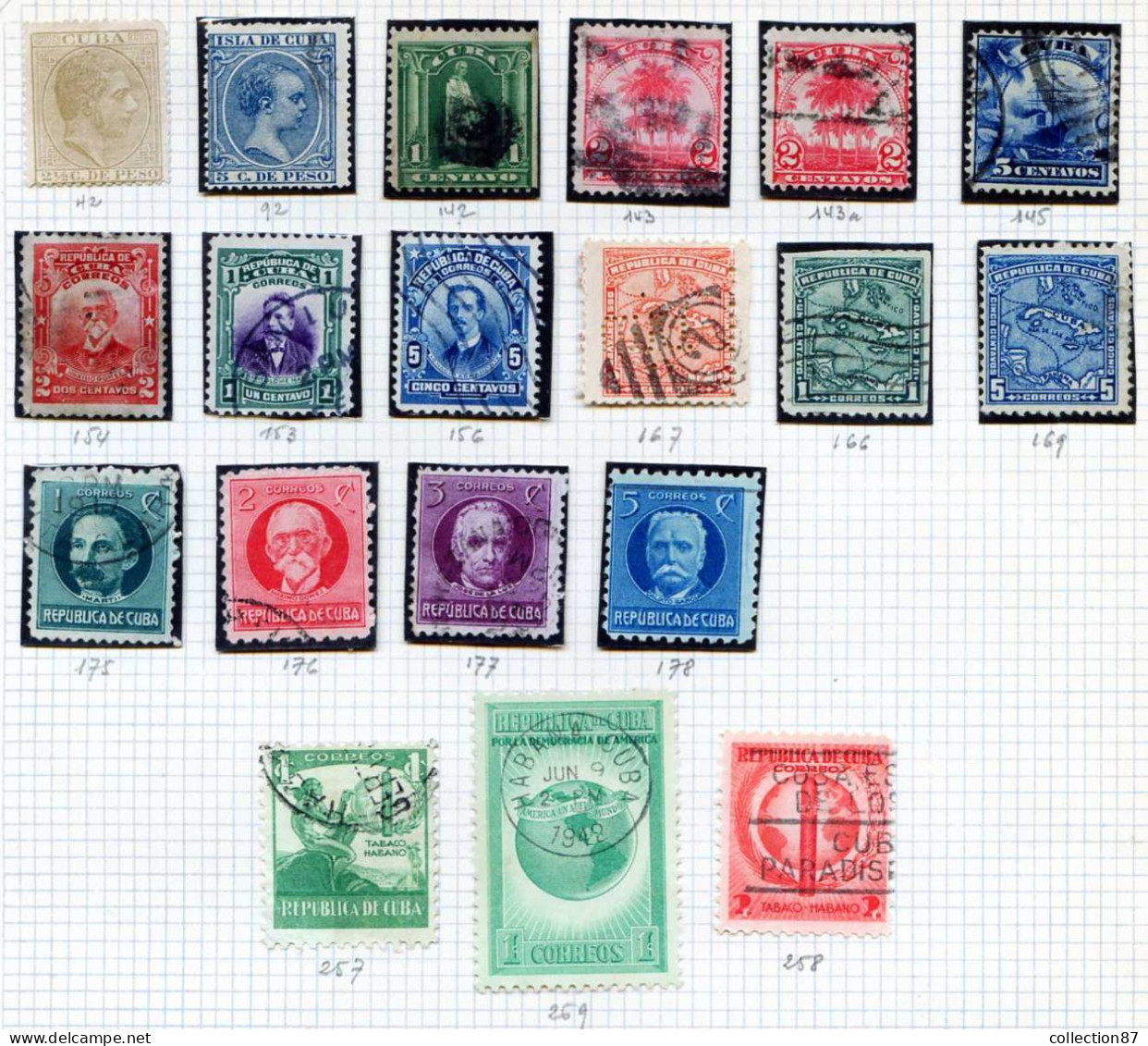 Réf 79 < CUBA < Collection 19 Valeurs - Lots & Serien