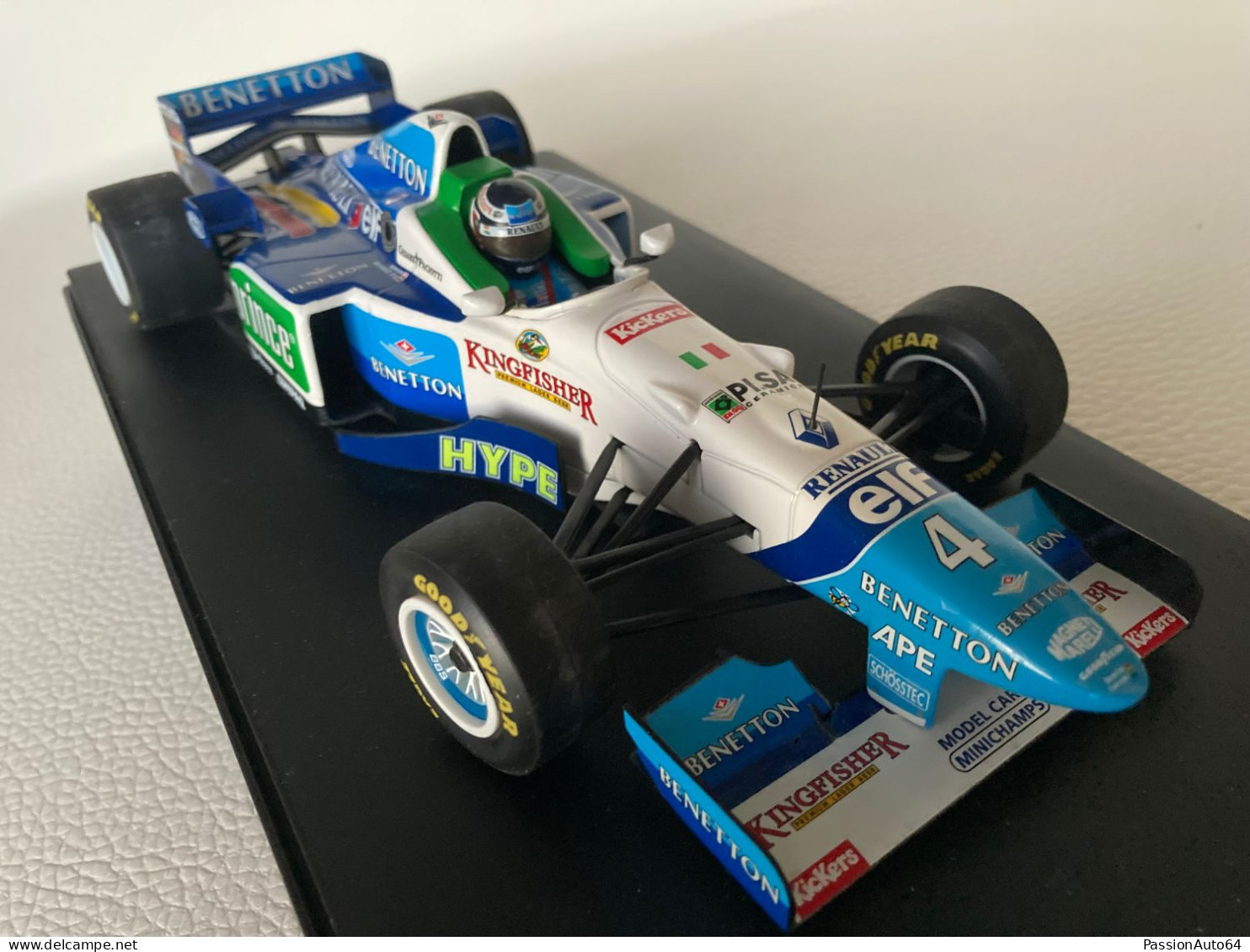 1/18 Minichamps Benetton Renault B196 F1 Gerhard Berger 1996 No Hot Wheels Quartzo Gp Replicas Exoto BBR - Minichamps