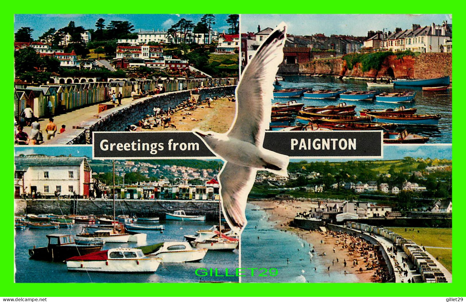 PAIGNTON, DEVON, UK - 5 MULTIVUES -  TRAVEL IN 1970 - - Paignton