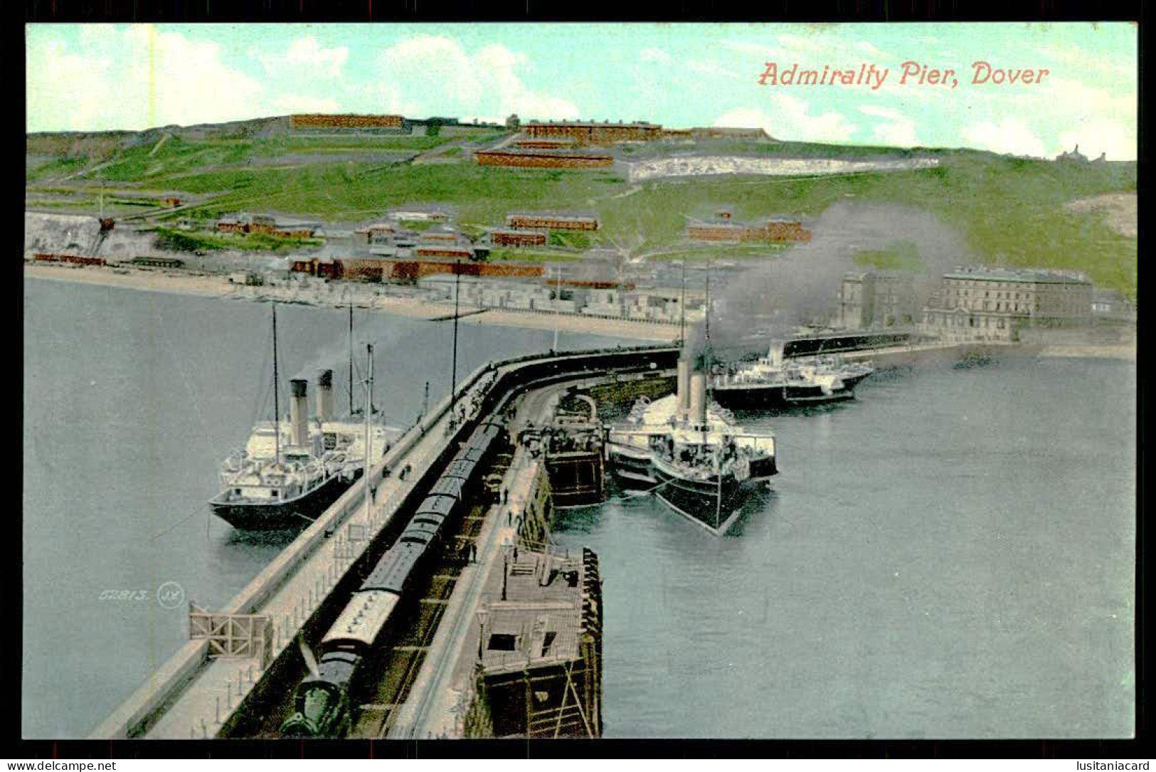 DOVER - Admiralty Pier. ( Ed. Valentine's Series Nº 52813 J.V. ) Carte Postale - Dover