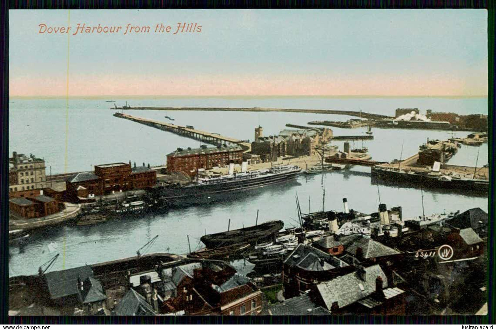 DOVER - Admiralty Pier. ( Ed. Valentine's Series Nº 53411 J.V. ) Carte Postale - Dover