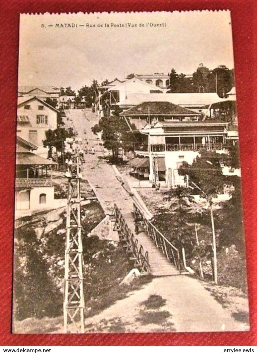 CONGO  BELGE -   Matadi  -  Rue De La Poste  (vue De L'Ouest) - Autres & Non Classés