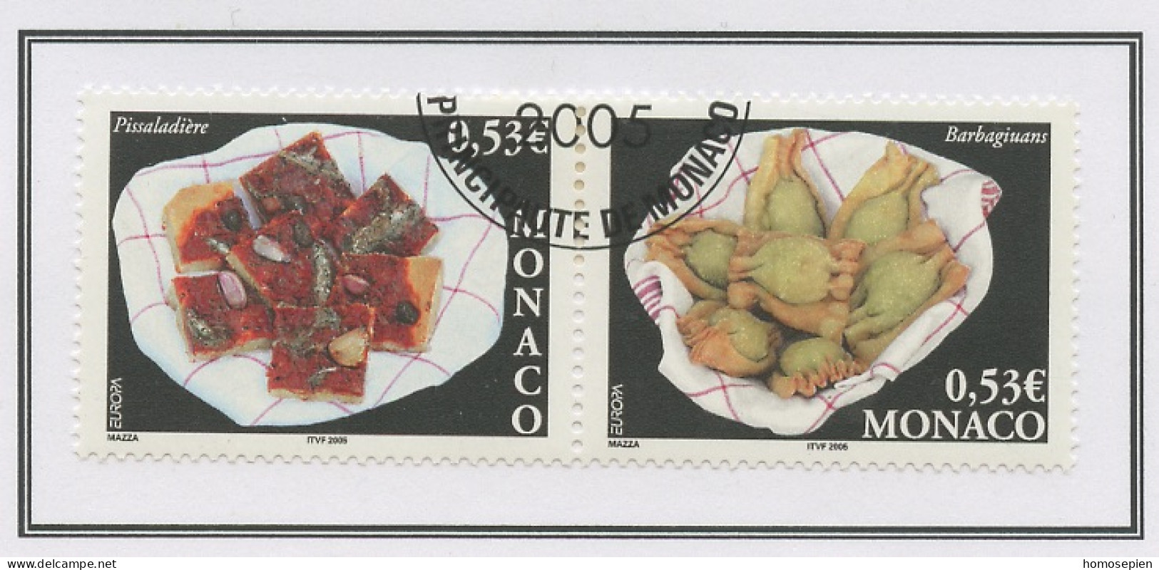 Monaco 2005 Y&T N°2491 à 2492 - Michel N°2746 à 2747 (o) - EUROPA - Se Tenant - Used Stamps