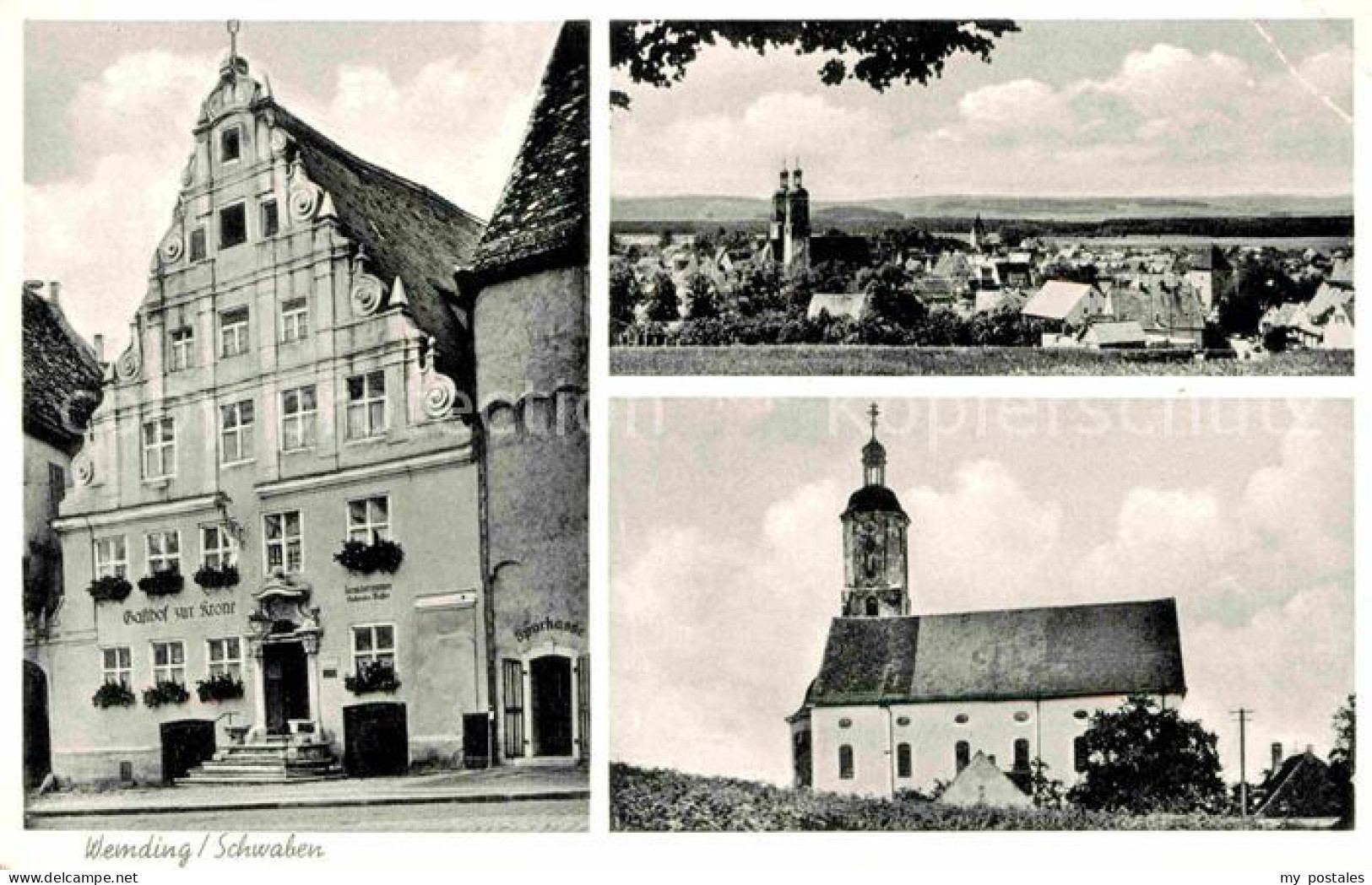 42646560 Wemding Gasthaus Krone Kirche  Wemding - Wemding