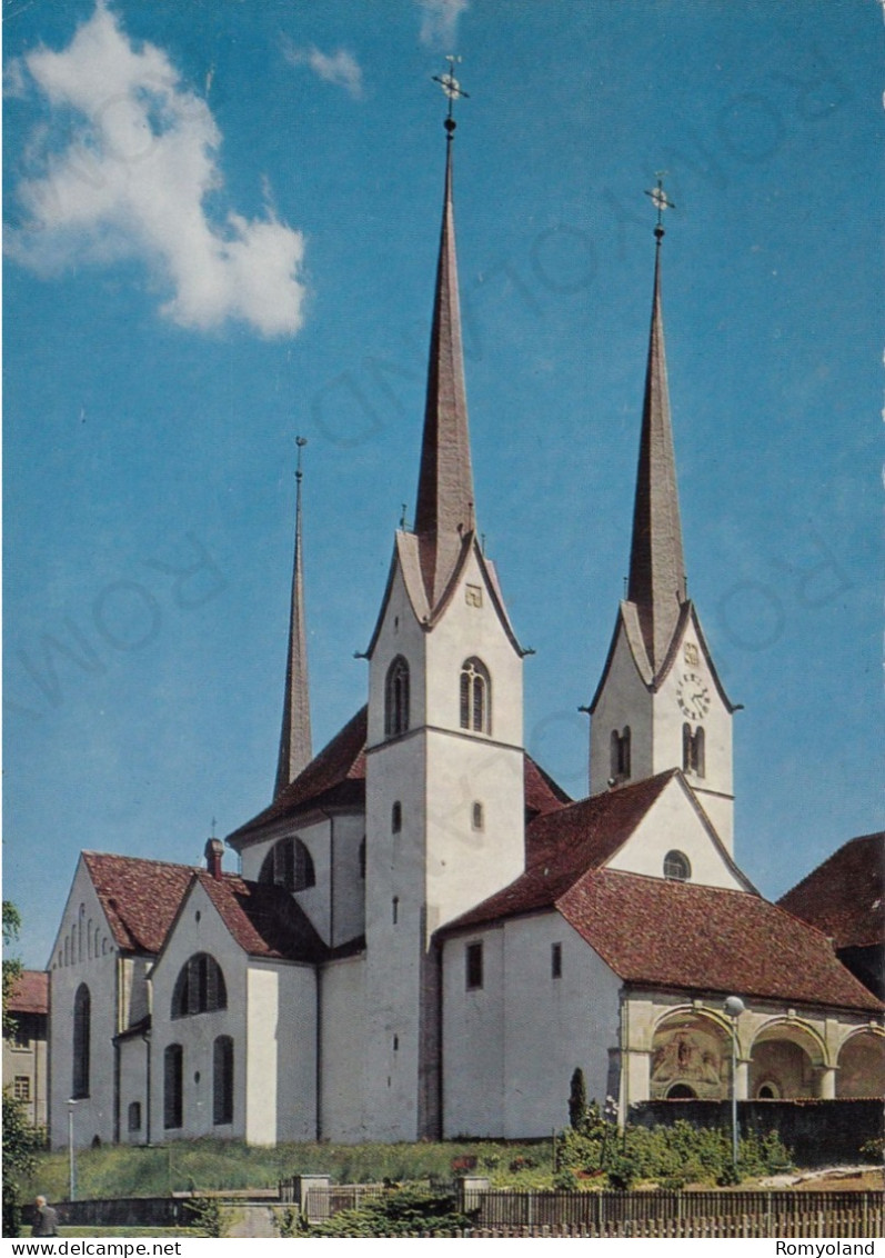 CARTOLINA  MURI,ARGOVIA,SVIZZERA-KLOSTERKIRCHE-NON VIAGGIATA - Muri