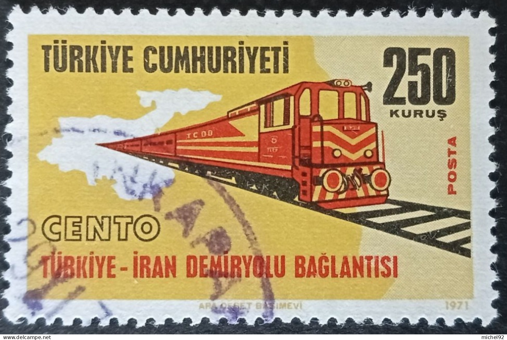 Turquie 1971 - YT N°2009 - Oblitéré - Used Stamps