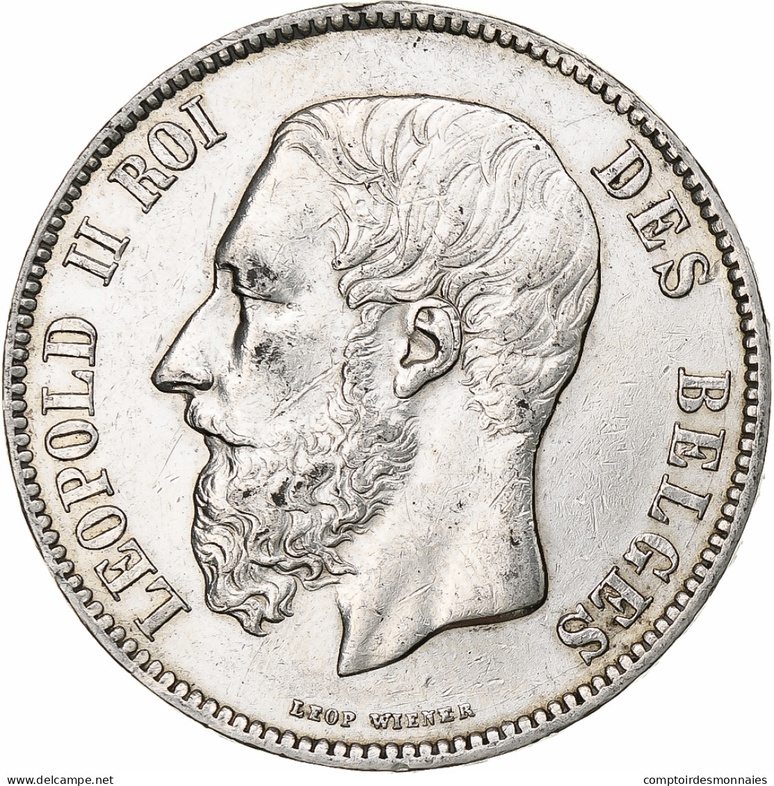 Monnaie, Belgique, Leopold II, 5 Francs, 5 Frank, 1870, Bruxelles, SUP, Argent - 5 Frank