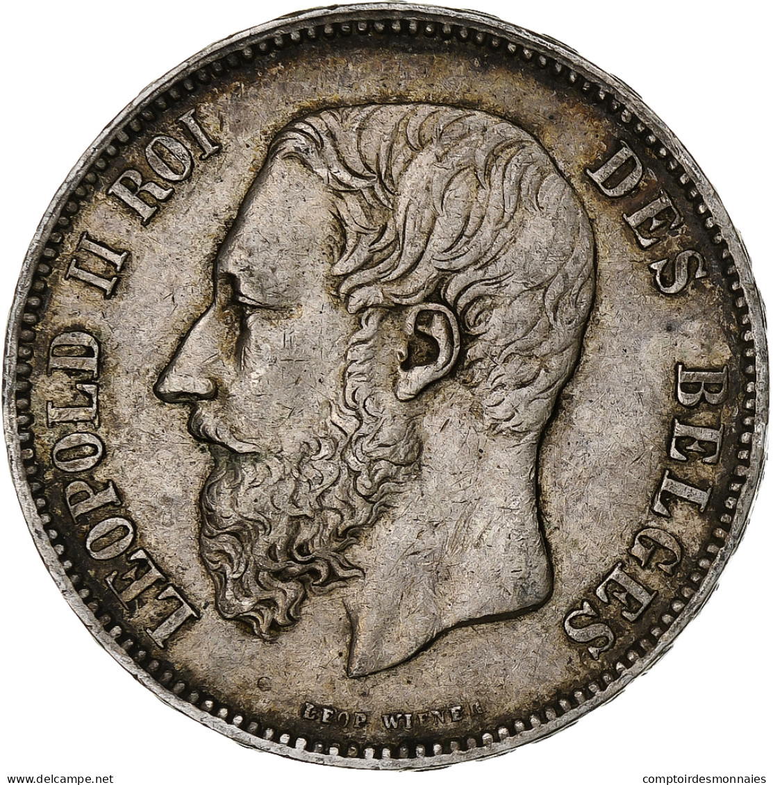 Monnaie, Belgique, Leopold II, 5 Francs, 5 Frank, 1873, TTB, Argent, KM:24 - 5 Frank