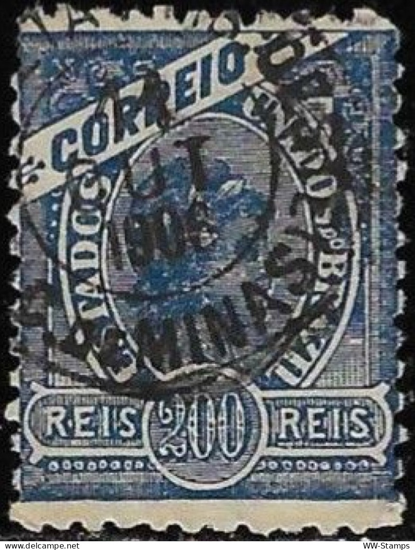 Brazil 1900 Used Stamp Liberty Head 200 Reis [WLT1797] - Usati