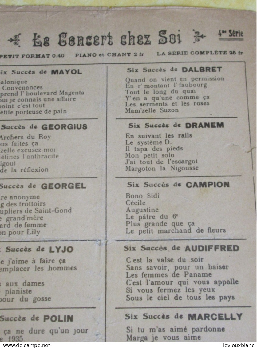 Partition Ancienne/"Bonsoir M'sieurs Dames ! "/DRANEM-MAX MOREL/Aillaud/Bunel /Répertoires Réunis/Vers1910-20  PART382 - Andere & Zonder Classificatie