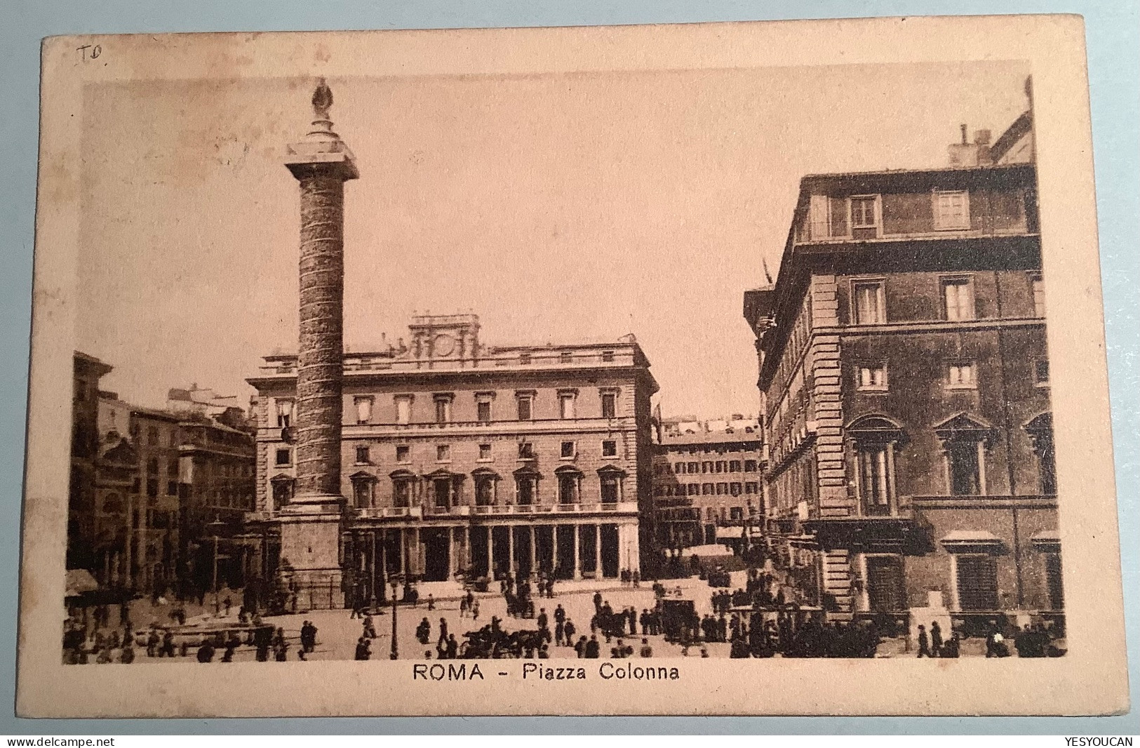 1919FRENCH MILITARY P.O „BUREAU MILITAIRE ROME-TERMINI“ F.M+AMB ROMA-TORINO(Italia Italy WW1 War1914-1918guerre Français - Marcophilia