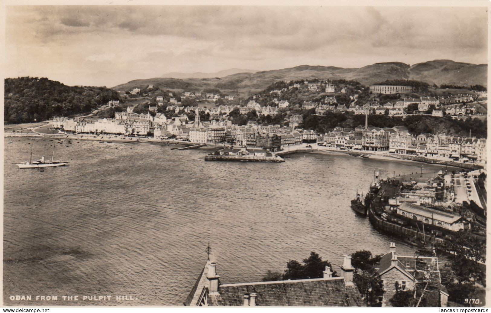 Postcard Oban From The Pulpit Hill RP My Ref B14834 - Argyllshire