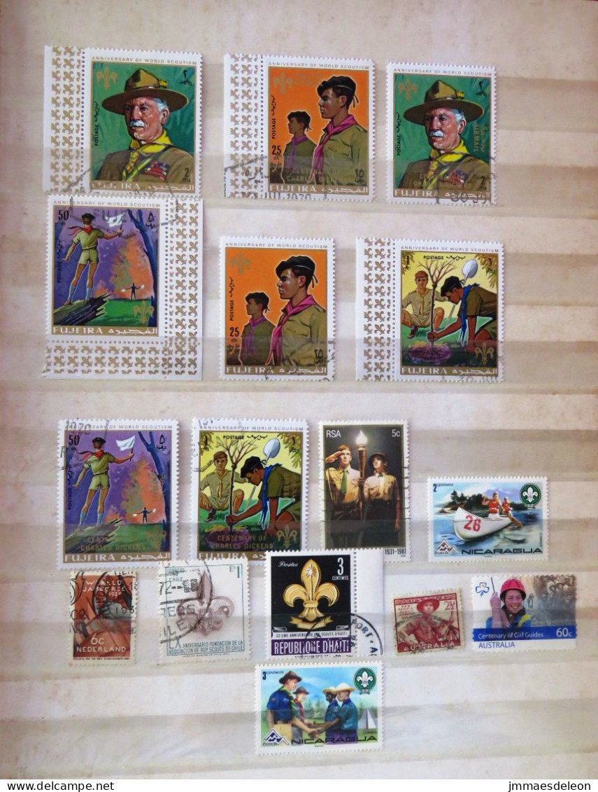 Scouts Baden Powell Canoe Girl Scouts - Used Stamps