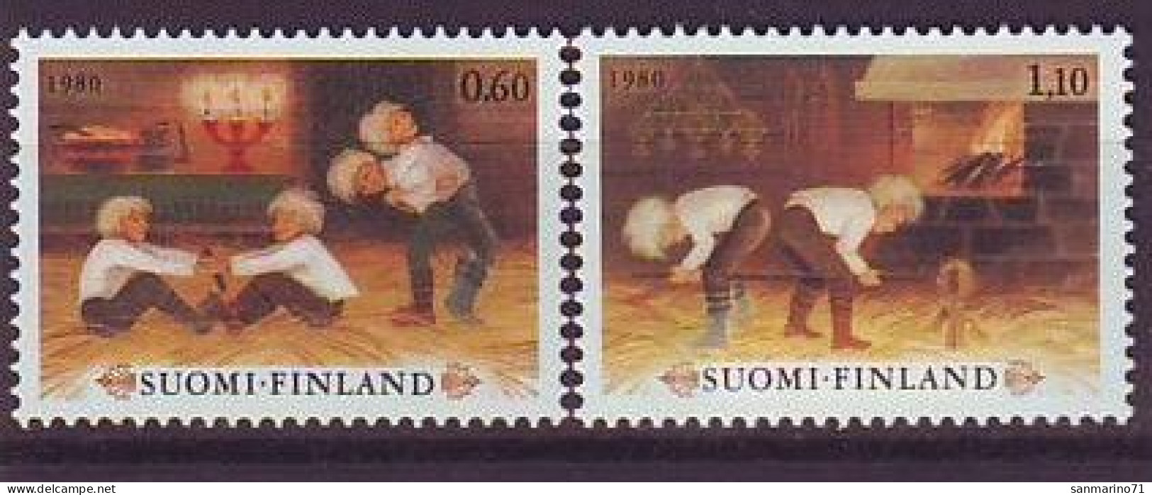 FINLAND 874-875,unused (**) Christmas 1980 - Nuevos