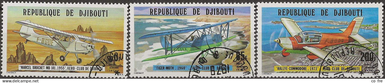 Djibouti, Poste Aérienne N°116/8 "mini-série" Complète (ref.2) - Djibouti (1977-...)