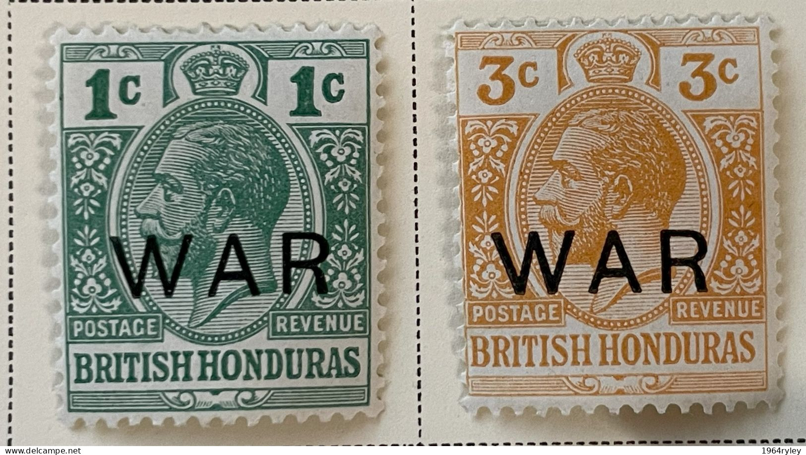 BRITISH HONDURAS  - MH* - 1918 - # MR 4/5 - British Honduras (...-1970)