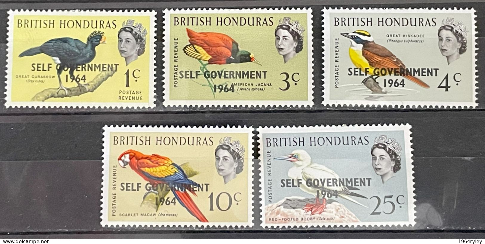 BRITISH HONDURAS  - MH* - 1964 - # 185/189 - Honduras Británica (...-1970)