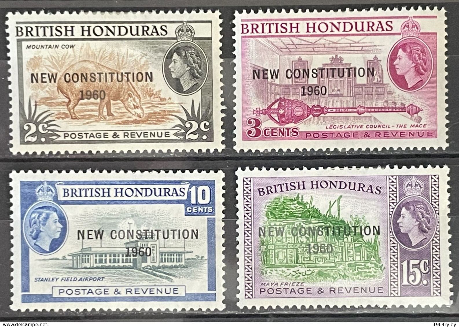 BRITISH HONDURAS  - MH* - 1961 - # 194/197 - Honduras Británica (...-1970)
