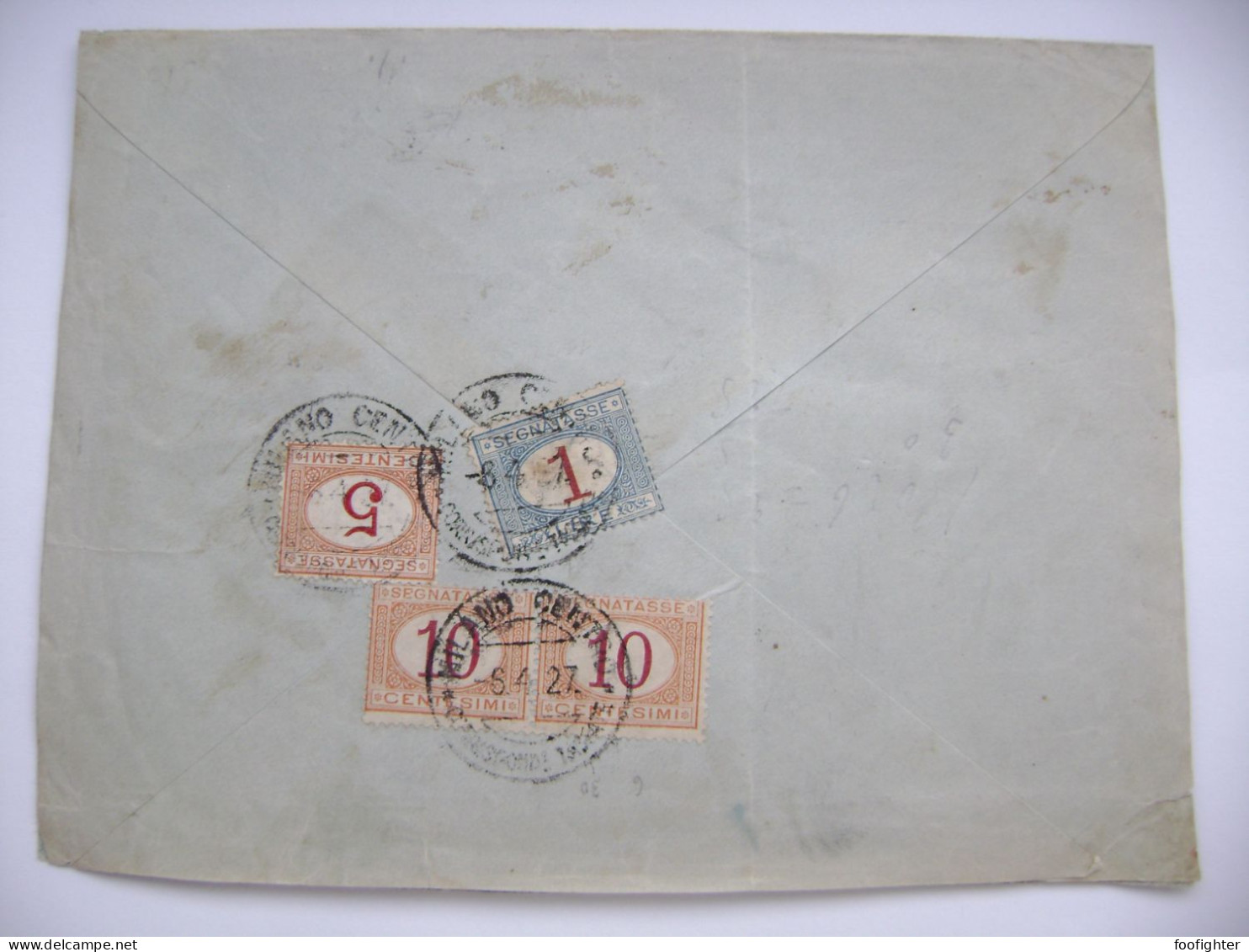 Cover 1927 Bakar ( Buccari, Kingdom Of SHS) To Milano (Italy), 3x 1 D, Taxe Postage Due Segnatasse 1 L., 5 + 2x10 Ct. - Impuestos