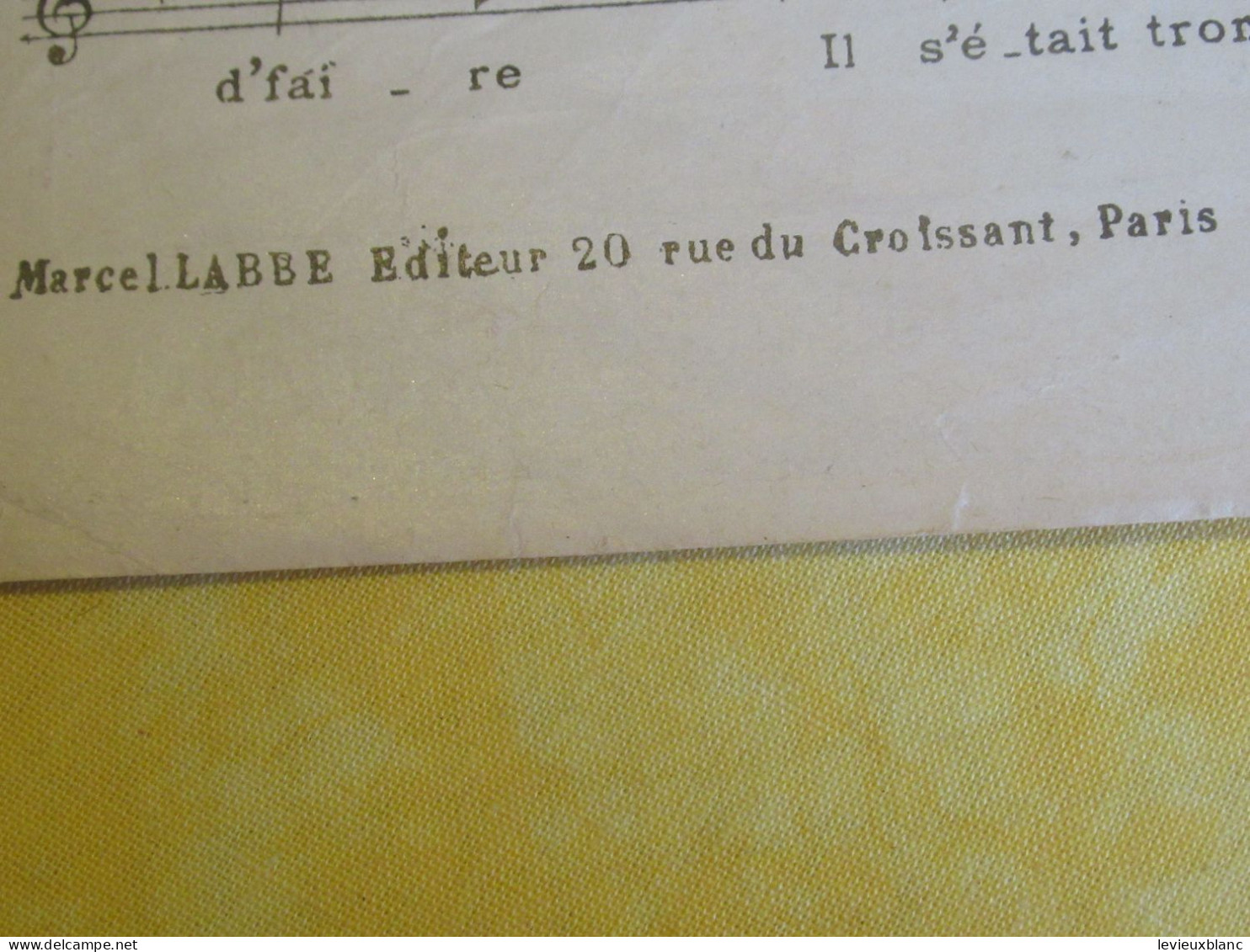 Partition Ancienne/"Sous Le Coup De La Colère/GEORGIUS/ Pierre CHAGNON/Vers1900-1920  PART384 - Sonstige & Ohne Zuordnung