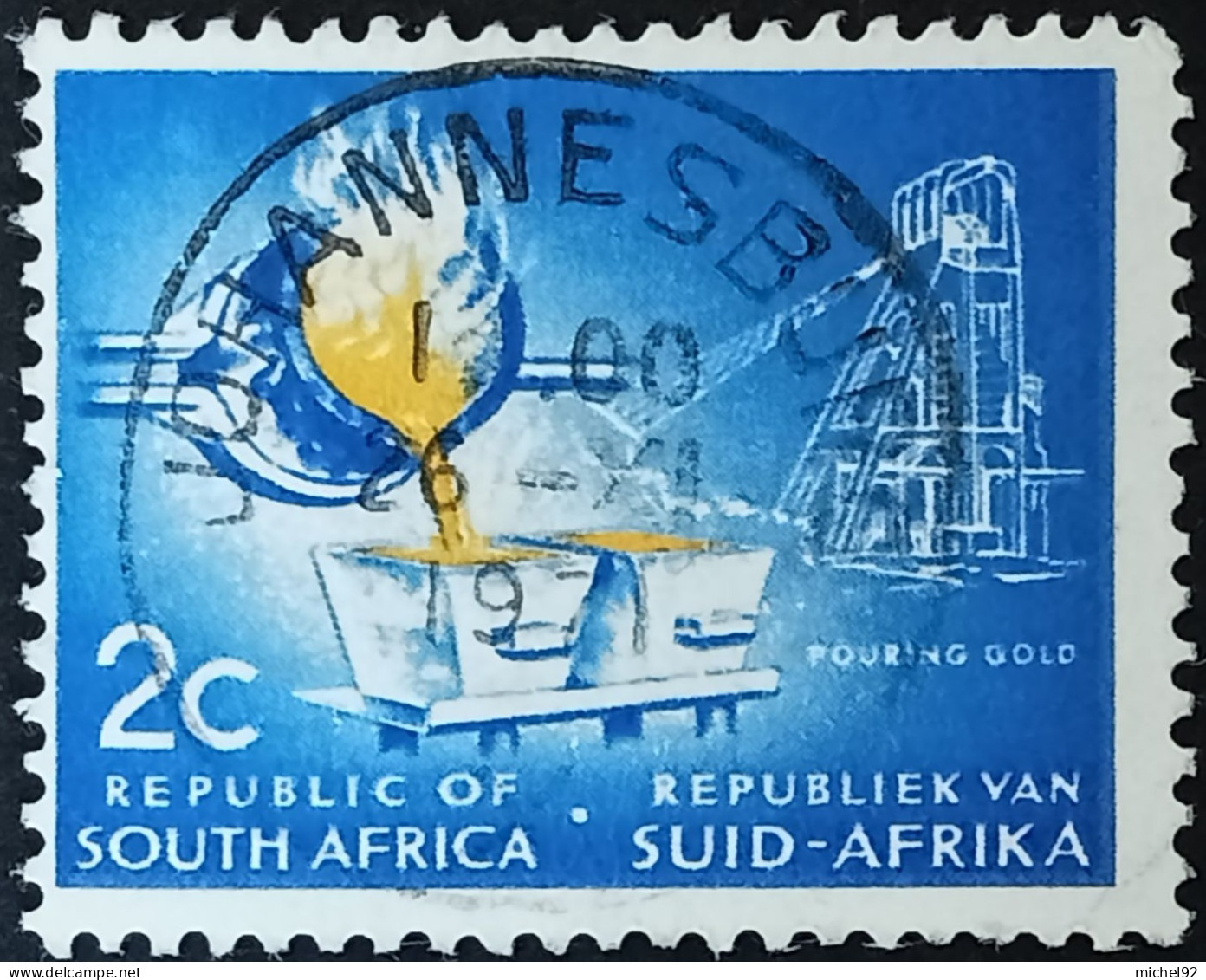 Afrique Du Sud 1961-62 - YT N°251 - Oblitéré - Gebraucht