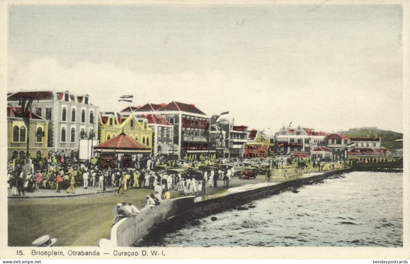 Curacao, D.W.I., WILLEMSTAD, Otrabanda, Brionplein (1930s) Sunny Isle No. 18 - Curaçao