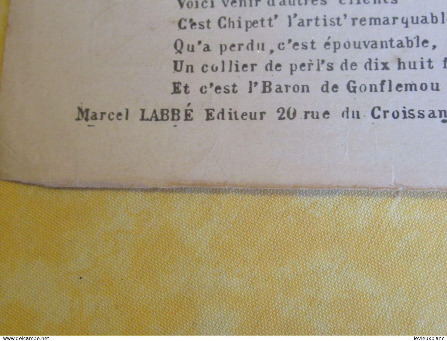 Partition Ancienne/"Musical-Dining-Room " /GEORGIUS/ De Soutter/ Pierre Chagnon/Vers1900-1920  PART390 - Other & Unclassified