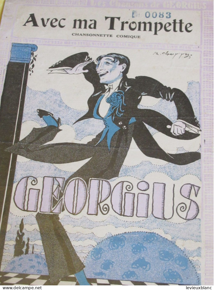Partition Ancienne/"Avec Ma Trompette " /GEORGIUS (G Guibourg)/ H. Piccolini /Vers1900-1920  PART391 - Autres & Non Classés