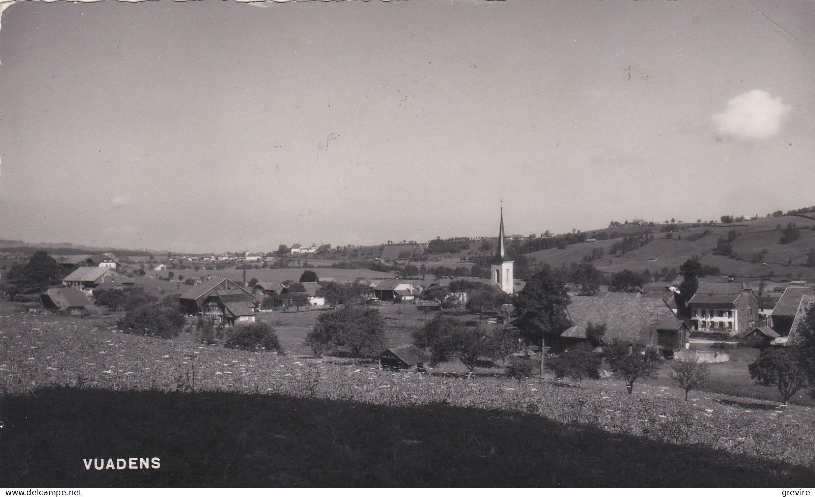 Vuadens, Vue Générale En Direction De Vaulruz. Carte-photo - Vuadens