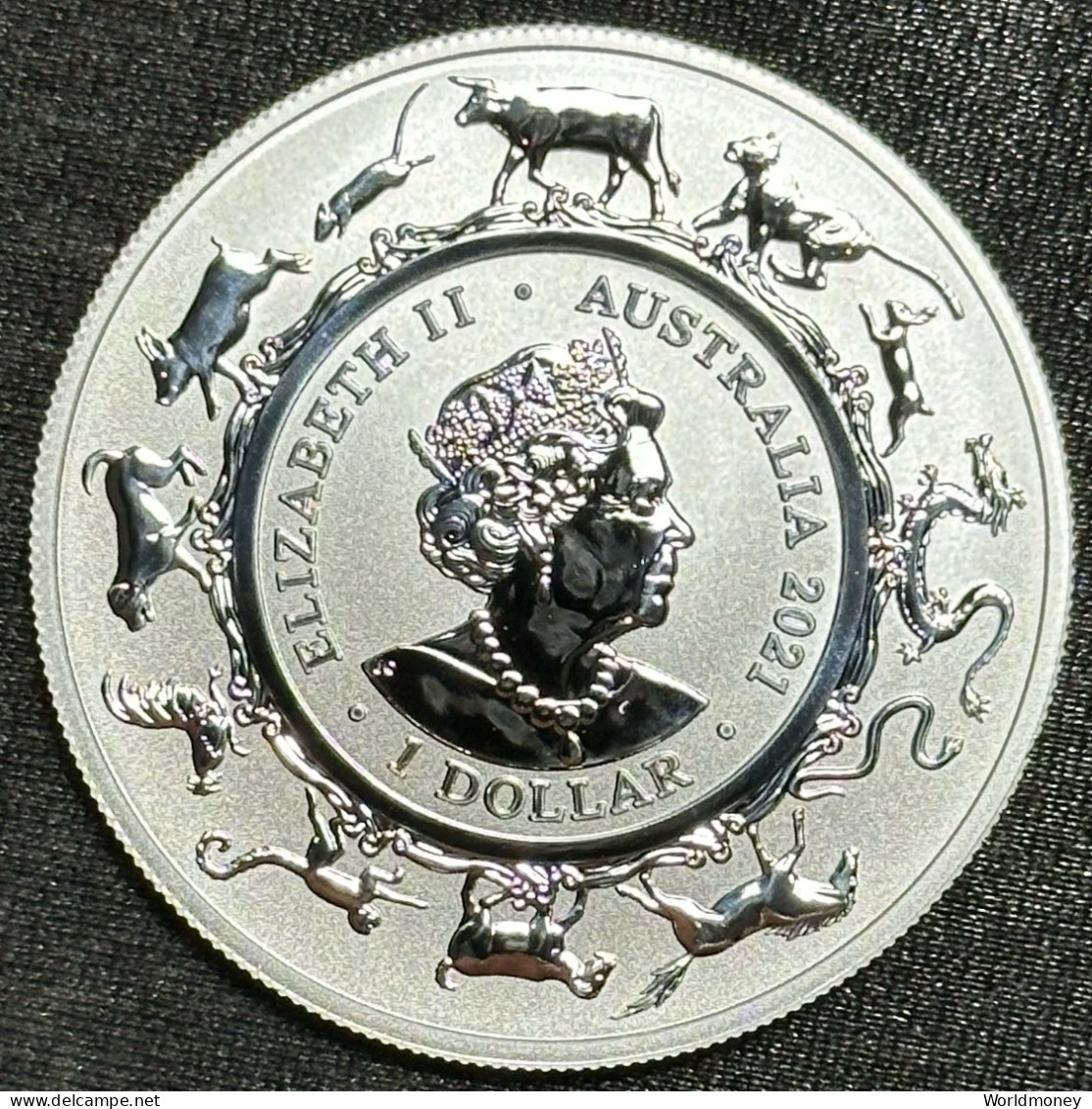 Australia 1 Dollar 2021 (Silver) "Year Of The Ox" - Other & Unclassified