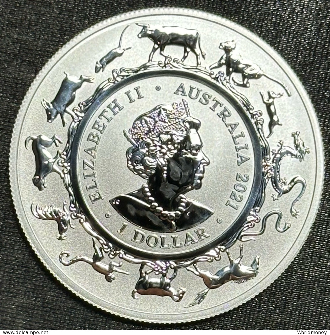 Australia 1 Dollar 2021 (Silver) "Year Of The Ox" - Altri & Non Classificati