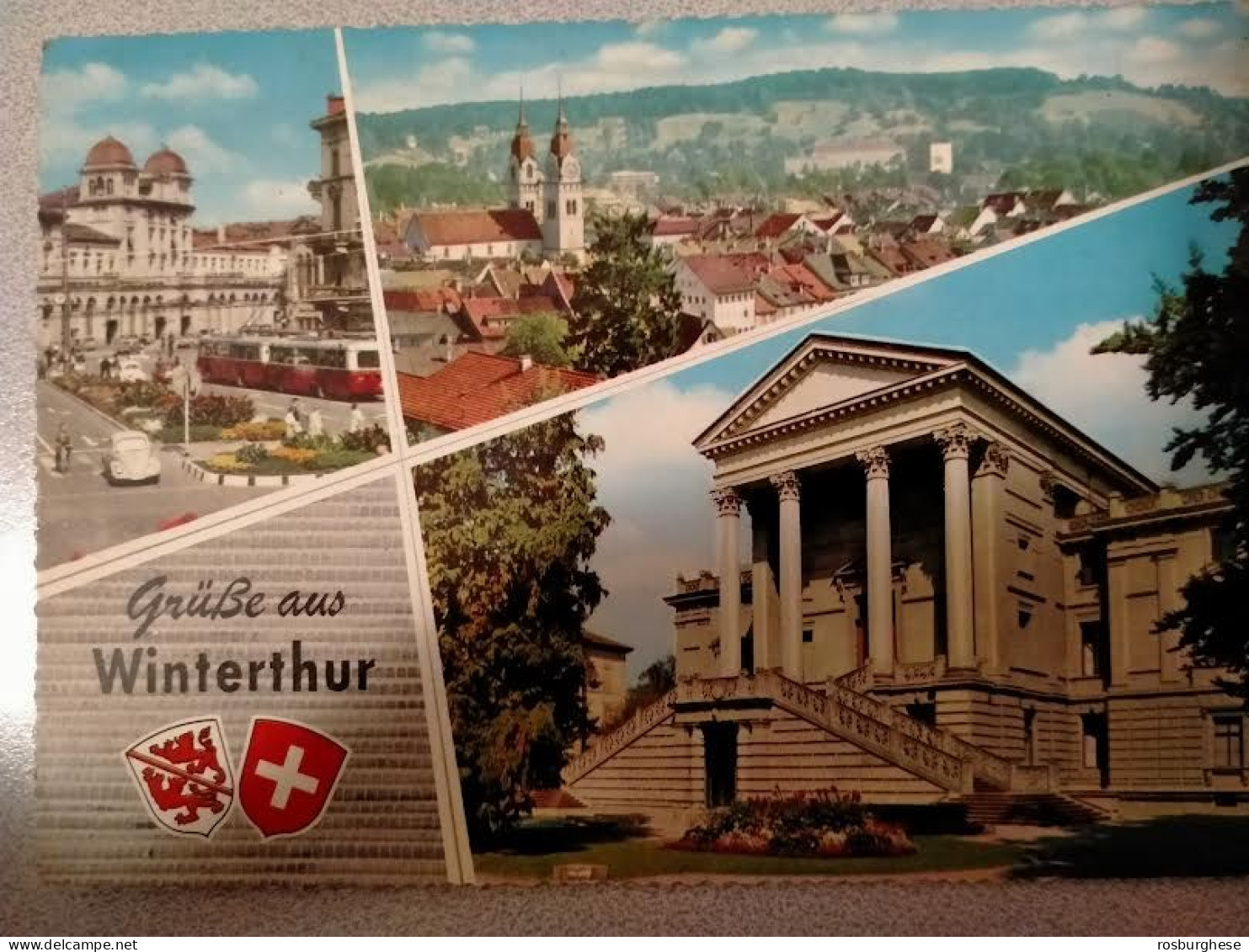 Cartolina Svizzera Winterthur Vedute FG VG 1968 - Winterthur