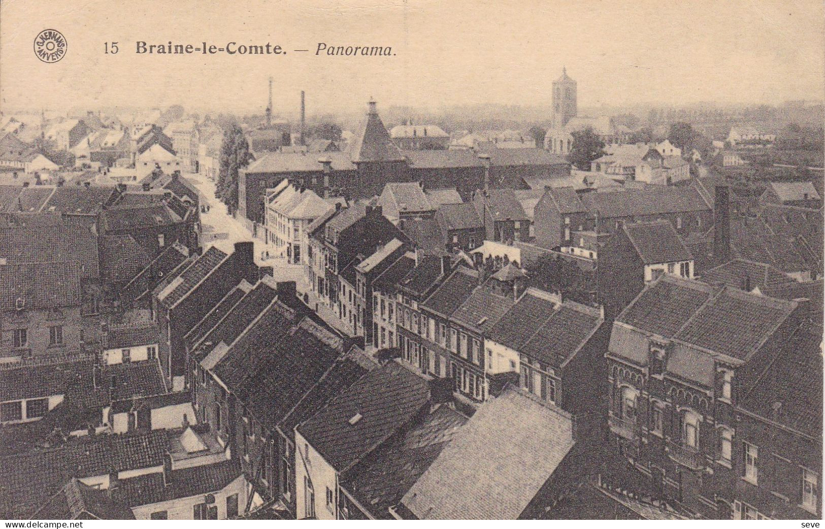 BRAINE-LE-COMTE Panorama  Carte Postée Avant La 1ère Guerre Mondiale Dos Divisé - Braine-le-Comte