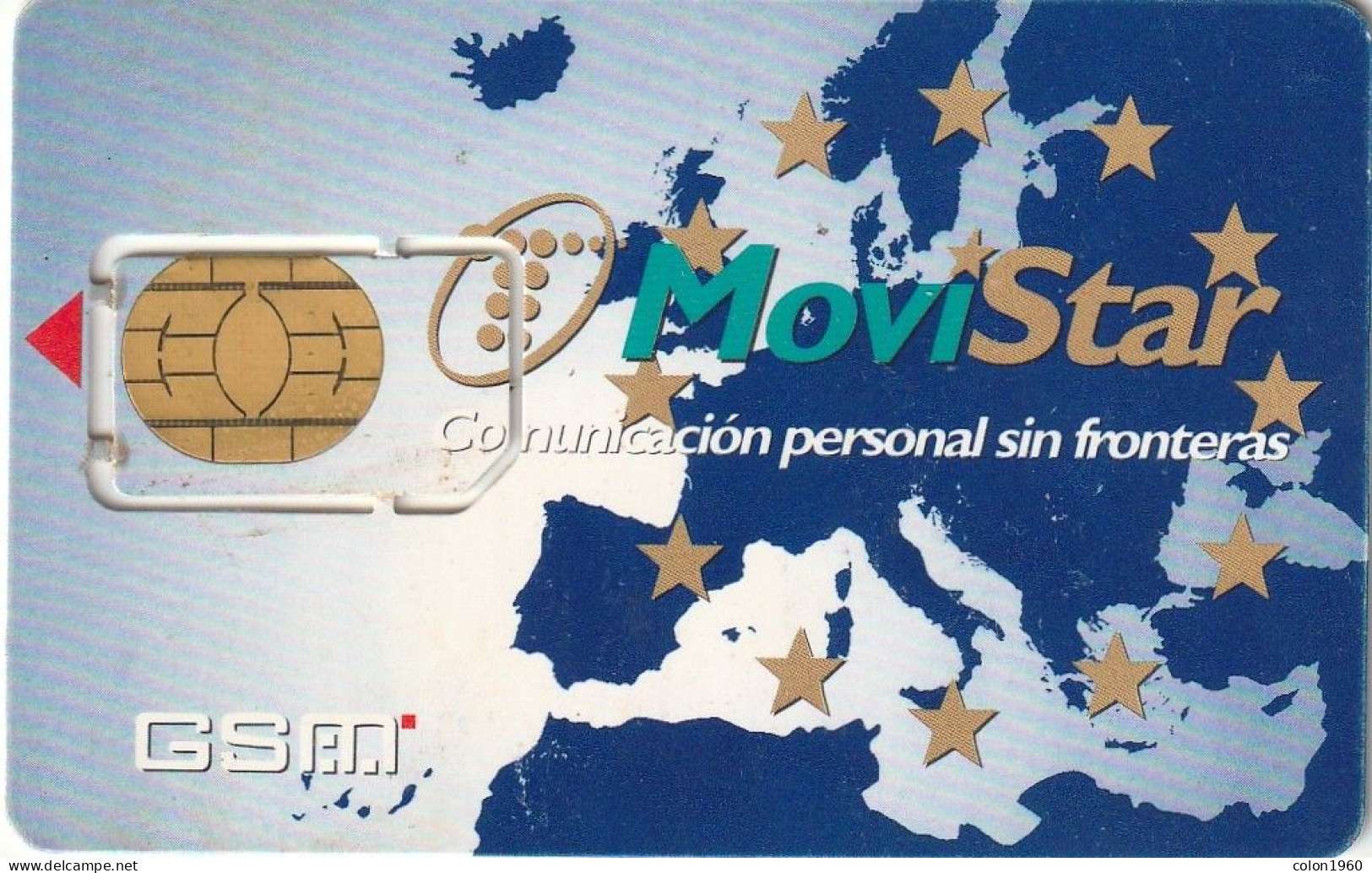 ESPAÑA. GSMT-009-1. SIM 2. MAPAMUNDI (fondo Azul). (661). - Telefonica