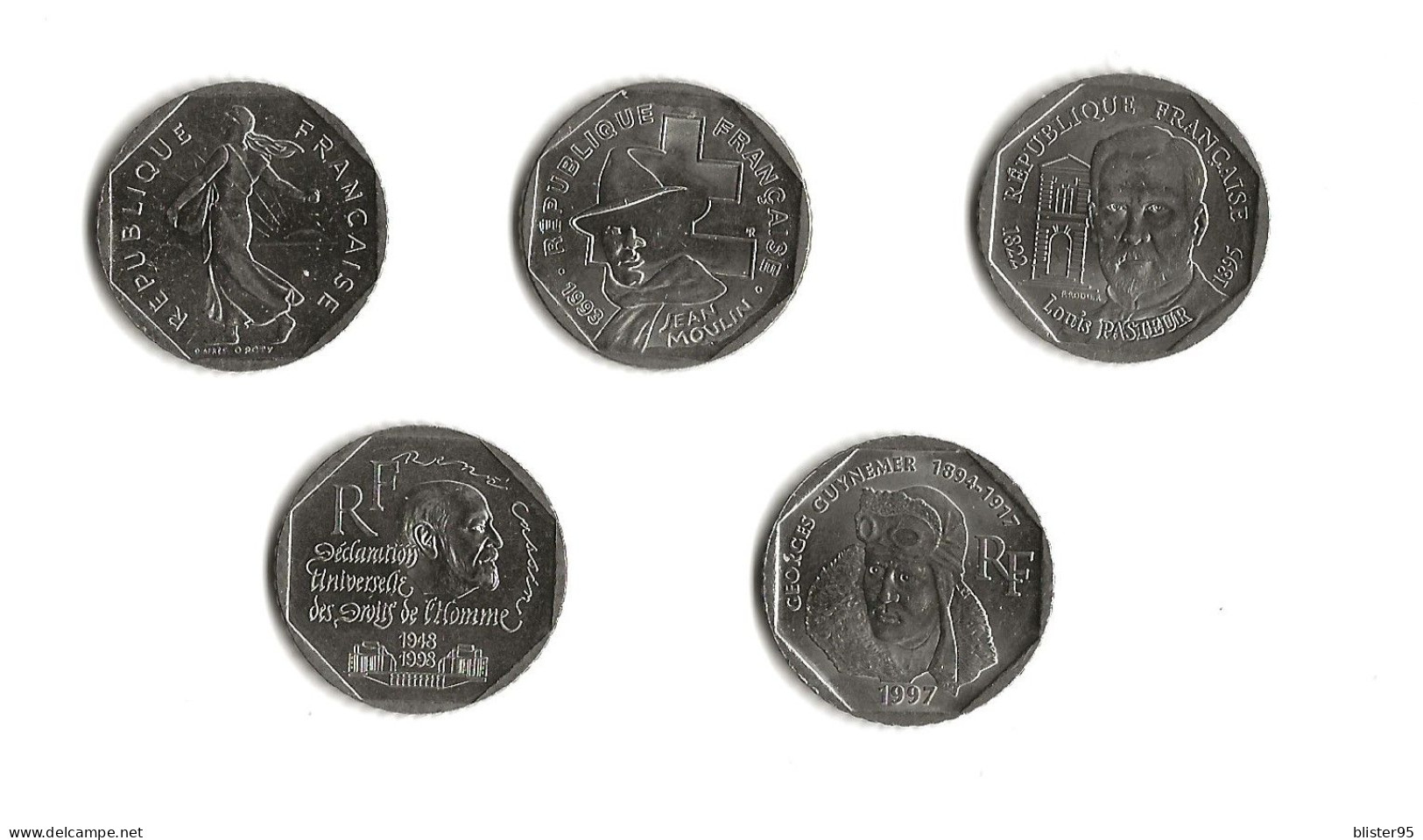 La Serie Des 2 Francs Nickel - Herdenking
