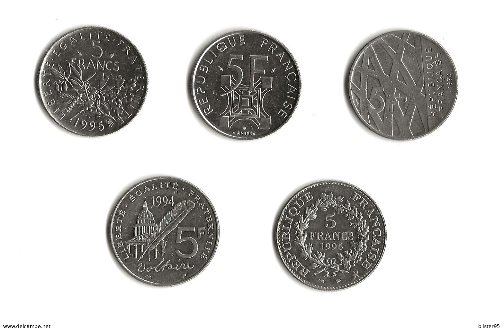 La Serie Des 5 Francs Nickel - Commemoratives