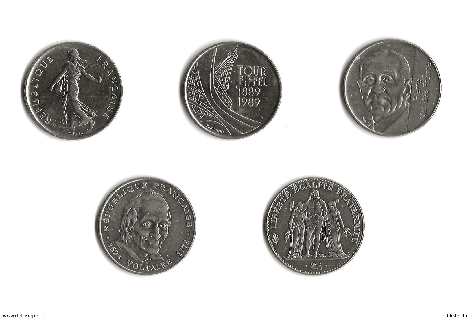 La Serie Des 5 Francs Nickel - Commémoratives