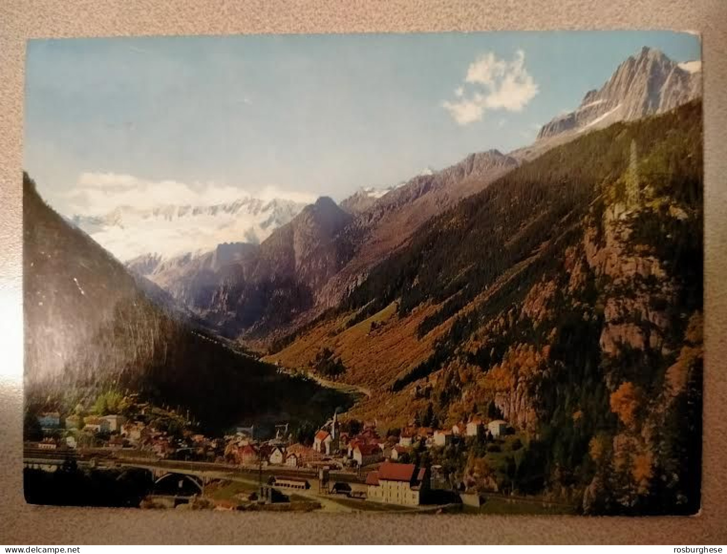 Cartolina Svizzera Goschenen FG VG 1977 - Göschenen