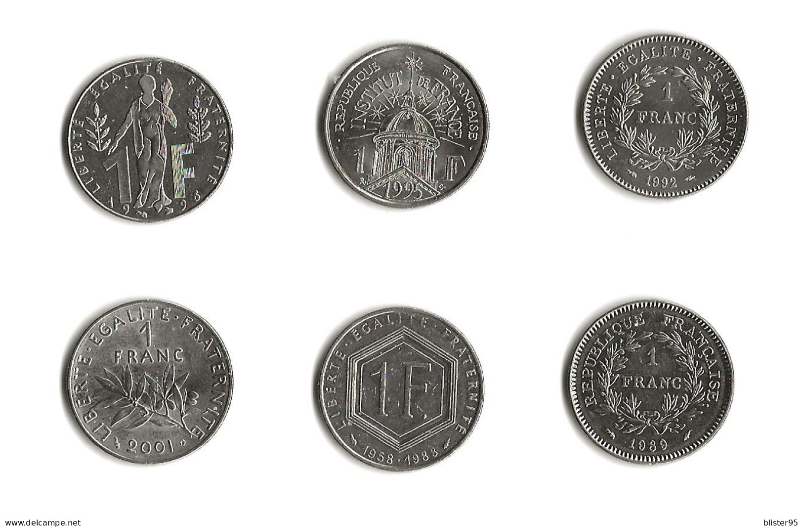 La Serie Des 1 Franc Nickel - Commémoratives