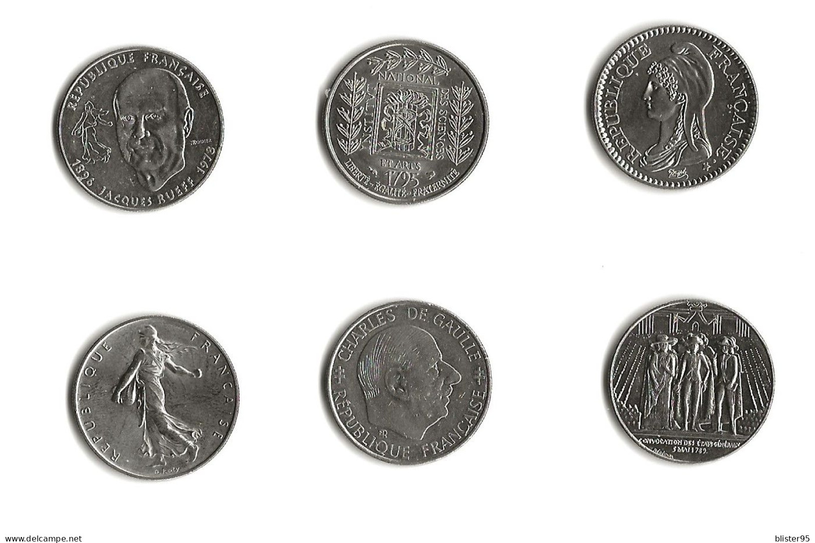 La Serie Des 1 Franc Nickel - Commémoratives